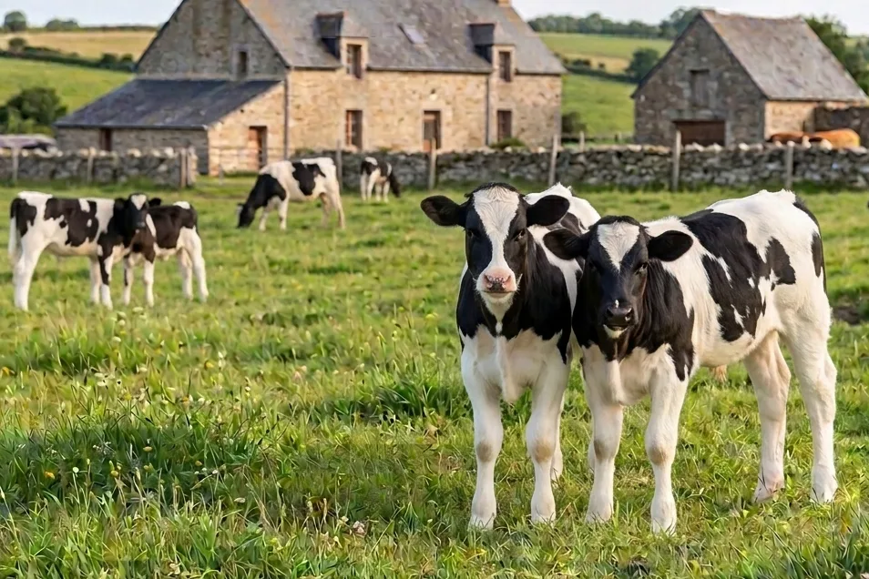 Photograph of the Bretonne Pie Noir breed